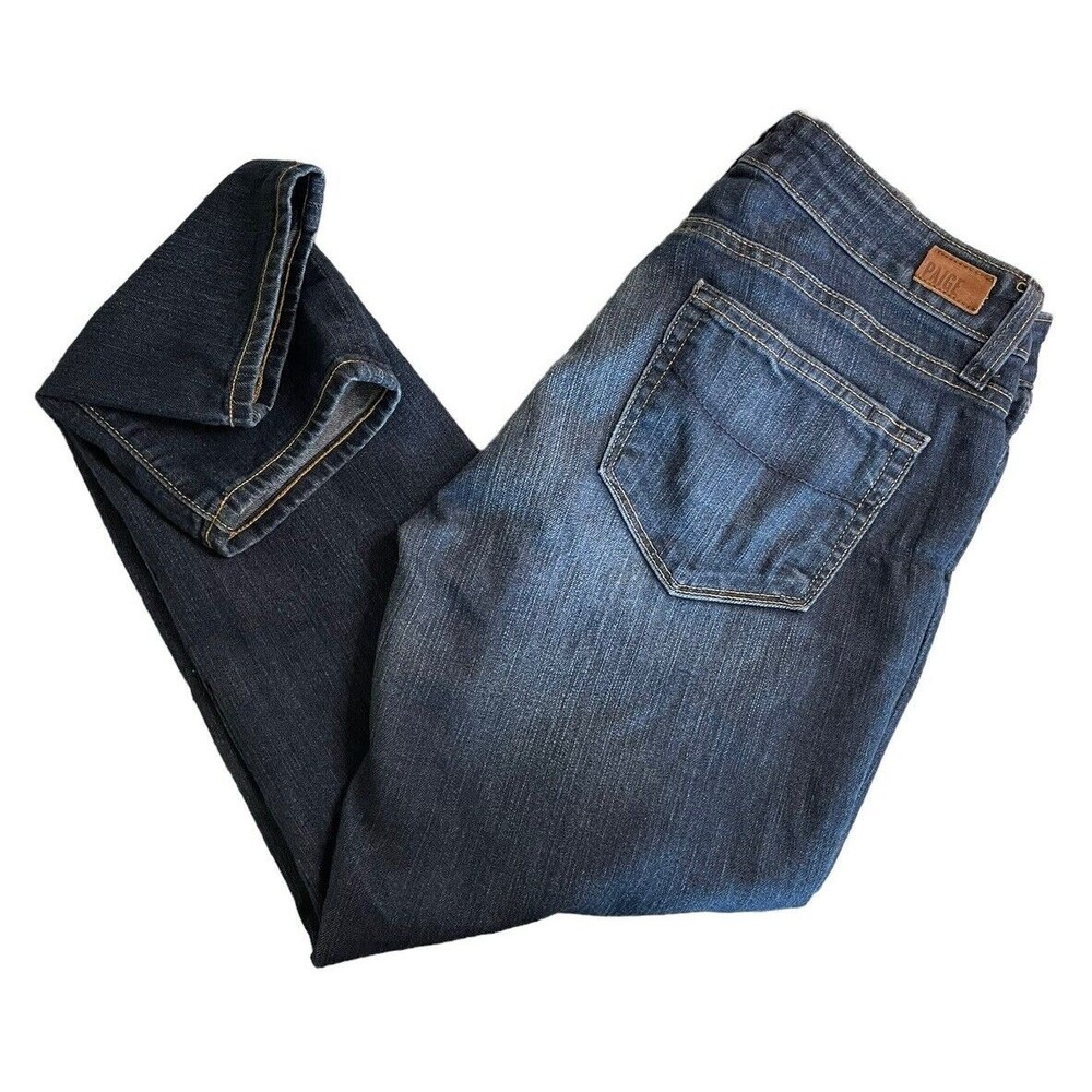 PAIGE Women's Size 28 Dark‎ Wash Kylie Crop Denim Jeans